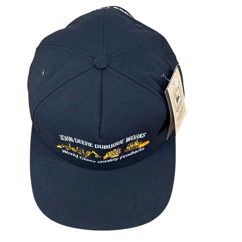 NWT Vintage K-Products John Deere Dubuque Works Snapback Hat - Picture 3 of 9